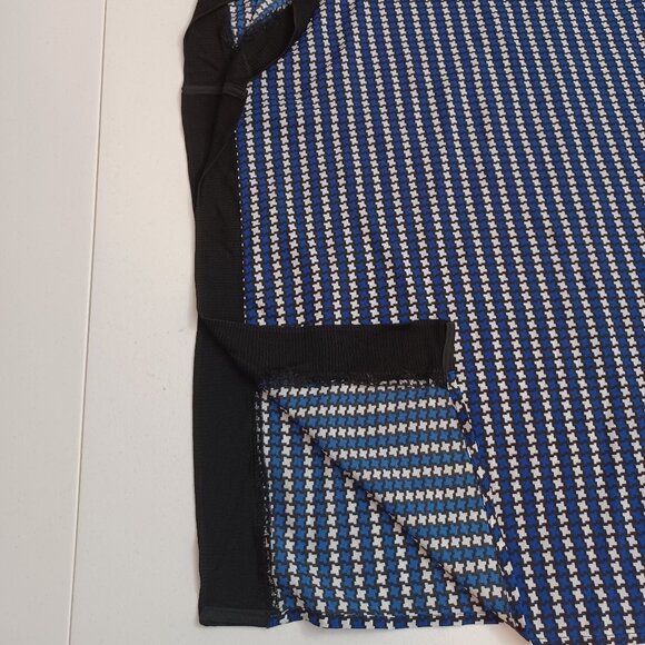 Women's Michael Kors Lightweight Blue/Black/White Designer Top Size Large - Picture 7 of 10